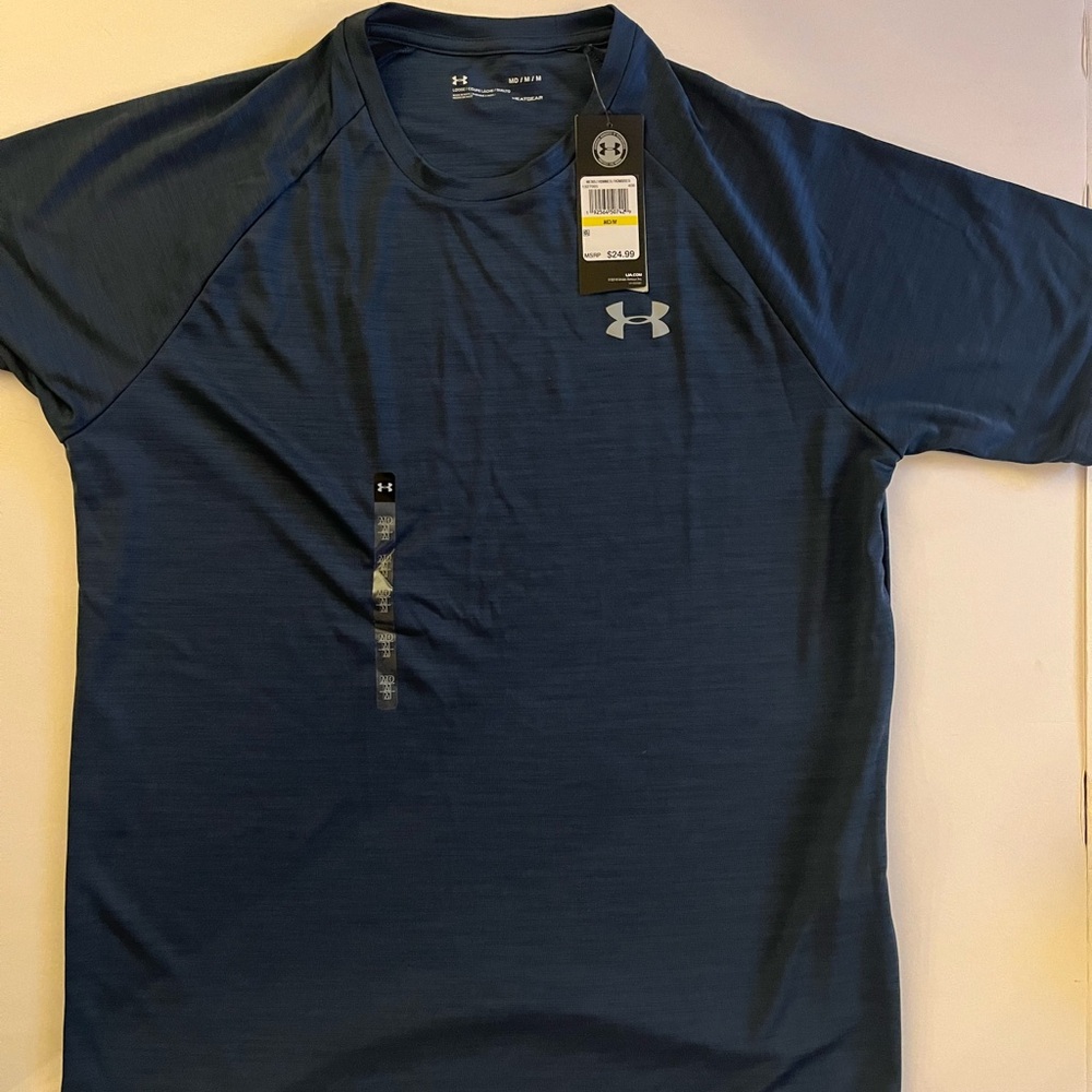 Under Armour Blue Short Sleeve Athletic Tee